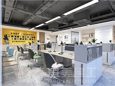 办公室设计装修如何加强秩序感? 医药公司办公室3.jpg